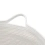 Cesta para ropa sucia algodón gris y blanco Ø55x36 cm de , Cestas para ropa - Ref: Foro24-358470, Precio: 27,35 €, Descuento: %