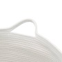 Cesta para ropa sucia algodón gris y blanco Ø55x36 cm de , Cestas para ropa - Ref: Foro24-358470, Precio: 30,09 €, Descuento: %