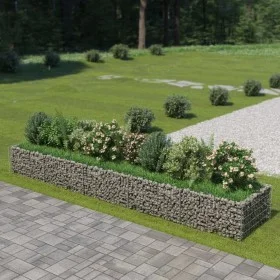 Gabionenbett aus Stahl 450x90x50 cm von vidaXL, Töpfe und Pflanzgefäße - Ref: Foro24-143553, Preis: 117,19 €, Rabatt: %