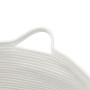 Cesta para ropa sucia algodón marrón y blanco Ø55x36 cm de , Cestas para ropa - Ref: Foro24-358472, Precio: 40,56 €, Descuent...