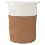 Cesta de almacenaje algodón marrón y blanco Ø49x65 cm de , Cestas - Ref: Foro24-358493, Precio: 54,73 €, Descuento: %