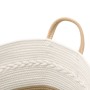 Cesta de almacenaje algodón beige y blanco Ø43x38 cm de , Cestas - Ref: Foro24-358487, Precio: 50,15 €, Descuento: %