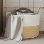 Cesta de almacenaje algodón beige y blanco Ø51x33 cm de , Cestas - Ref: Foro24-358491, Precio: 32,20 €, Descuento: %