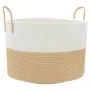 Aufbewahrungskorb aus Baumwolle in Beige und Weiß Ø51x33 cm von , Körbe - Ref: Foro24-358491, Preis: 31,44 €, Rabatt: %