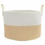 Aufbewahrungskorb aus Baumwolle in Beige und Weiß Ø51x33 cm von , Körbe - Ref: Foro24-358491, Preis: 31,44 €, Rabatt: %
