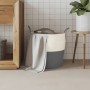 Cesta de almacenaje algodón gris y blanco Ø43x38 cm de , Cestas - Ref: Foro24-358485, Precio: 24,59 €, Descuento: %
