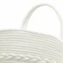 Cesta de almacenaje algodón gris y blanco Ø43x38 cm de , Cestas - Ref: Foro24-358485, Precio: 25,60 €, Descuento: %