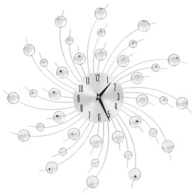 Wall clock with silver 50 cm quartz movement by vidaXL, Wall clocks - Ref: Foro24-50643, Price: 34,49 €, Discount: %