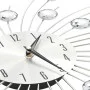 Reloj de pared con movimiento de cuarzo 50 cm plateado de vidaXL, Relojes de pared - Ref: Foro24-50643, Precio: 34,49 €, Desc...
