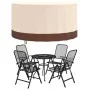 Cubiertas muebles jardín 2 uds tela Oxford 600D Ø 157x71 cm de , Fundas para muebles de jardín - Ref: Foro24-3203363, Precio:...