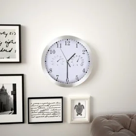 Quartz wall clock hygrometer and thermometer 30 cm white by vidaXL, Wall clocks - Ref: Foro24-50623, Price: 35,27 €, Discount: %
