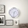 Reloj de pared de cuarzo higrómetro y termómetro 30 cm blanco de vidaXL, Relojes de pared - Ref: Foro24-50623, Precio: 35,27 ...