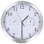 Reloj de pared de cuarzo higrómetro y termómetro 30 cm blanco de vidaXL, Relojes de pared - Ref: Foro24-50623, Precio: 35,27 ...