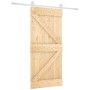 Puerta corredera con herrajes madera maciza de pino 95x210 cm de , Puertas - Ref: Foro24-3203250, Precio: 223,04 €, Descuento: %