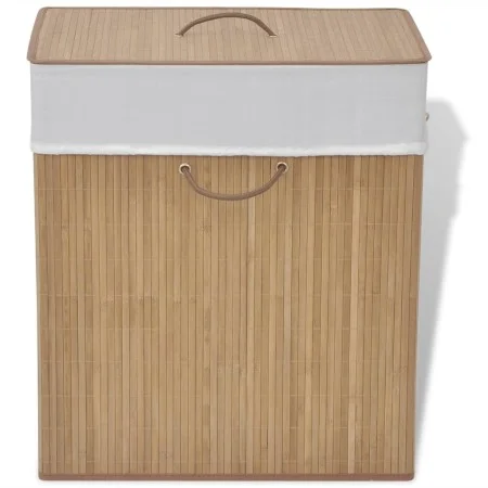 Cesto de la ropa de bambú rectangular color natural de vidaXL, Cestas para ropa - Ref: Foro24-245581, Precio: 27,04 €, Descue...