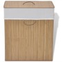 Cesto de la ropa de bambú rectangular color natural de vidaXL, Cestas para ropa - Ref: Foro24-245581, Precio: 27,52 €, Descue...