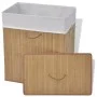 Cesto de la ropa de bambú rectangular color natural de vidaXL, Cestas para ropa - Ref: Foro24-245581, Precio: 27,04 €, Descue...