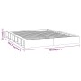 Estructura de cama doble de madera maciza 140x190 cm de , Camas y somieres - Ref: Foro24-820716, Precio: 130,27 €, Descuento: %