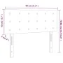 Cream fabric headboard 80x5x78/88 cm by , Headboards and footboards - Ref: Foro24-346401, Price: 38,22 €, Discount: %