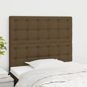 Kopfteile 2 Einheiten aus dunkelbraunem Stoff 80x5x78/88 cm von , Kopf- und Fußteile - Ref: Foro24-3116743, Preis: 56,81 €, R...