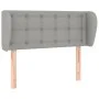 Light gray fabric headboard 83x23x78/88 cm by , Headboards and footboards - Ref: Foro24-3117552, Price: 48,06 €, Discount: %