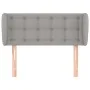 Light gray fabric headboard 83x23x78/88 cm by , Headboards and footboards - Ref: Foro24-3117552, Price: 48,06 €, Discount: %