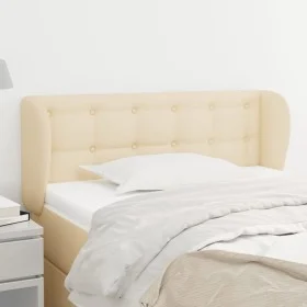Cabecero de tela color crema 103x23x78/88 cm de , Cabeceros y pies de cama - Ref: Foro24-3117573, Precio: 54,62 €, Descuento: %