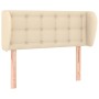 Cabecero de tela color crema 103x23x78/88 cm de , Cabeceros y pies de cama - Ref: Foro24-3117573, Precio: 54,21 €, Descuento: %