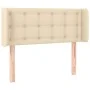 Kopfteil aus cremefarbenem Stoff, 103 x 16 x 78/88 cm von , Kopf- und Fußteile - Ref: Foro24-3119197, Preis: 45,40 €, Rabatt: %