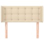 Cabecero de tela color crema 103x16x78/88 cm de , Cabeceros y pies de cama - Ref: Foro24-3119197, Precio: 46,21 €, Descuento: %