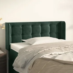 Kopfteil aus dunkelgrünem Samt, 103 x 16 x 78/88 cm von , Kopf- und Fußteile - Ref: Foro24-3119247, Preis: 51,79 €, Rabatt: %