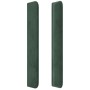 Cabecero con orejas de terciopelo verde oscuro 83x16x118/128 cm de , Cabeceros y pies de cama - Ref: Foro24-3120047, Precio: ...