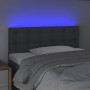 Cabecero con LED de tela gris oscuro 80x5x78/88 cm de , Cabeceros y pies de cama - Ref: Foro24-3122021, Precio: 44,09 €, Desc...