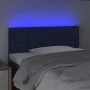 Blue fabric LED headboard 100x5x78/88 cm by , Headboards and footboards - Ref: Foro24-3122042, Price: 43,87 €, Discount: %