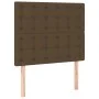 Cabecero con luces LED tela marrón oscuro 80x5x118/128 cm de , Cabeceros y pies de cama - Ref: Foro24-3122835, Precio: 64,32 ...