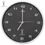 Radio controlled wall clock quartz movement 31 cm black by vidaXL, Wall clocks - Ref: Foro24-50618, Price: 29,32 €, Discount: %