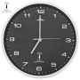 Reloj de pared radiocontrol movimiento de cuarzo 31 cm negro de vidaXL, Relojes de pared - Ref: Foro24-50618, Precio: 29,84 €...