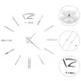 Reloj de pared 3D con diseño moderno 100 cm XXL plateado de vidaXL, Relojes de pared - Ref: Foro24-50637, Precio: 24,42 €, De...