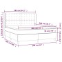 Cama box spring con colchón terciopelo verde oscuro 160x200 cm de , Camas y somieres - Ref: Foro24-3132930, Precio: 616,10 €,...