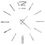 Reloj de pared 3D con diseño moderno 100 cm XXL plateado de vidaXL, Relojes de pared - Ref: Foro24-50637, Precio: 24,42 €, De...