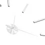 Reloj de pared 3D con diseño moderno 100 cm XXL plateado de vidaXL, Relojes de pared - Ref: Foro24-50637, Precio: 24,42 €, De...