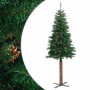 Árbol de Navidad delgado madera auténtica y piñas PVC 150 cm en Decoración Festiva y Estacional | Comprar online en Foru.es