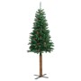 Árbol de Navidad delgado madera auténtica y piñas PVC 150 cm en Decoración Festiva y Estacional | Comprar online en Foru.es