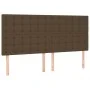 Box spring bed with dark brown fabric mattress 160x200 cm by , Beds and slatted bases - Ref: Foro24-3136928, Price: 580,53 €,...