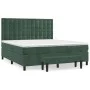 Box spring bed with dark green velvet mattress 160x200 cm by , Beds and slatted bases - Ref: Foro24-3138094, Price: 641,18 €,...