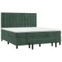 Box spring bed with dark green velvet mattress 160x200 cm by , Beds and slatted bases - Ref: Foro24-3138094, Price: 641,18 €,...