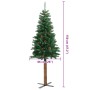 Árbol de Navidad delgado madera auténtica y piñas PVC 150 cm en Decoración Festiva y Estacional | Comprar online en Foru.es