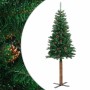 Árbol de Navidad delgado madera auténtica y piñas PVC 180 cm en Decoración Festiva y Estacional | Comprar online en Foru.es