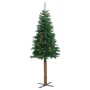 Árbol de Navidad delgado madera auténtica y piñas PVC 180 cm en Decoración Festiva y Estacional | Comprar online en Foru.es