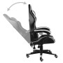Silla gaming de cuero sintético negro y blanco de vidaXL, Sillas de oficina - Ref: Foro24-20523, Precio: 125,44 €, Descuento: %